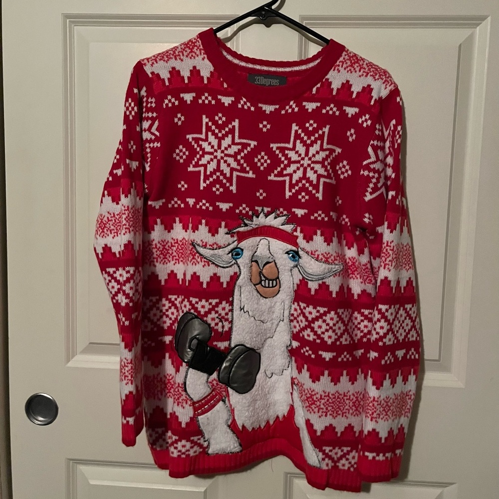 Ugly Christmas Sweater Llama Women’s M